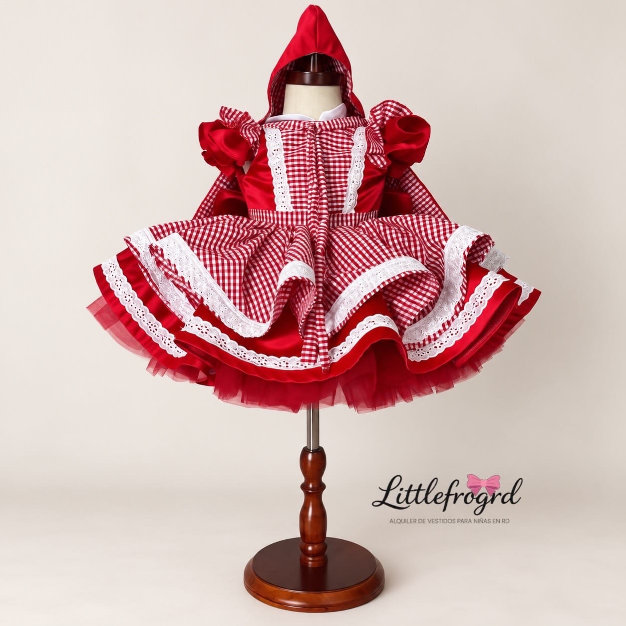 Vestido caperucita 1-3 años
