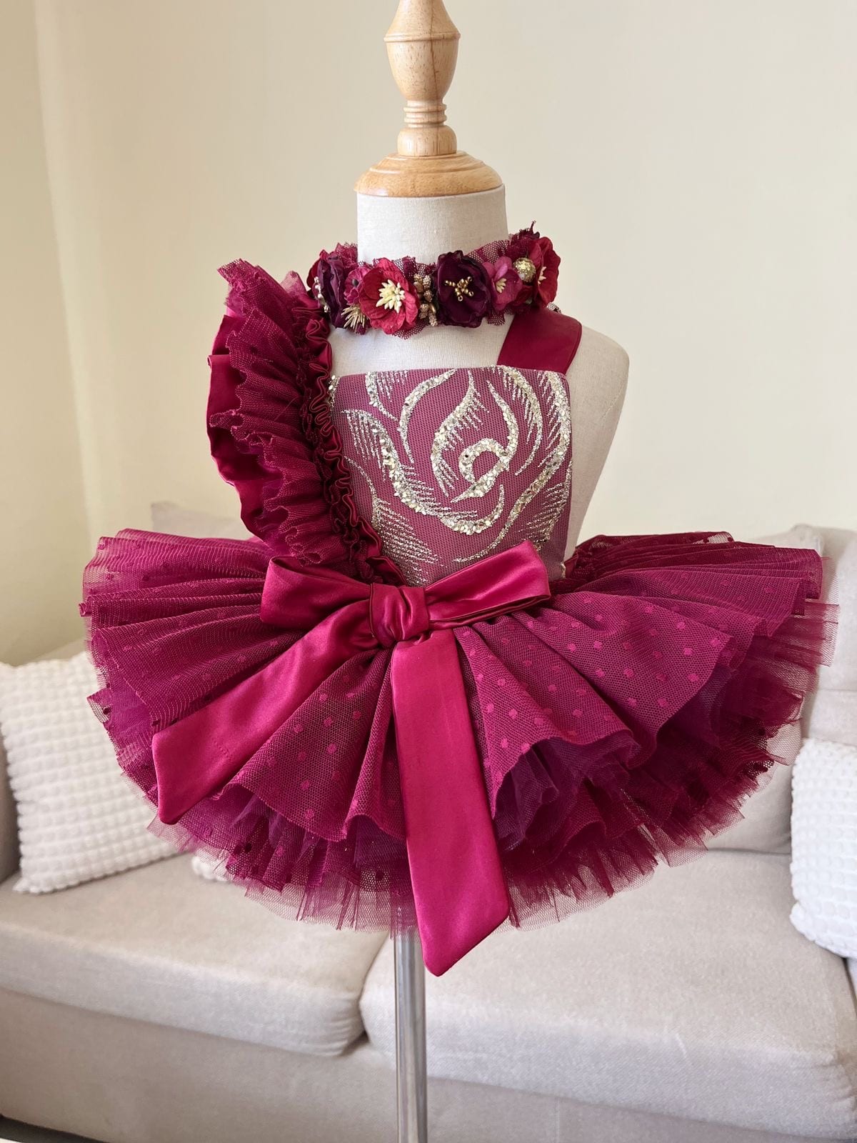 Romper rojo vino cute