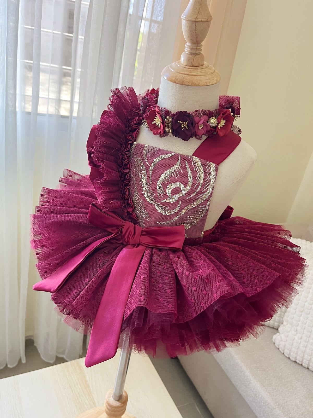 Romper rojo vino cute