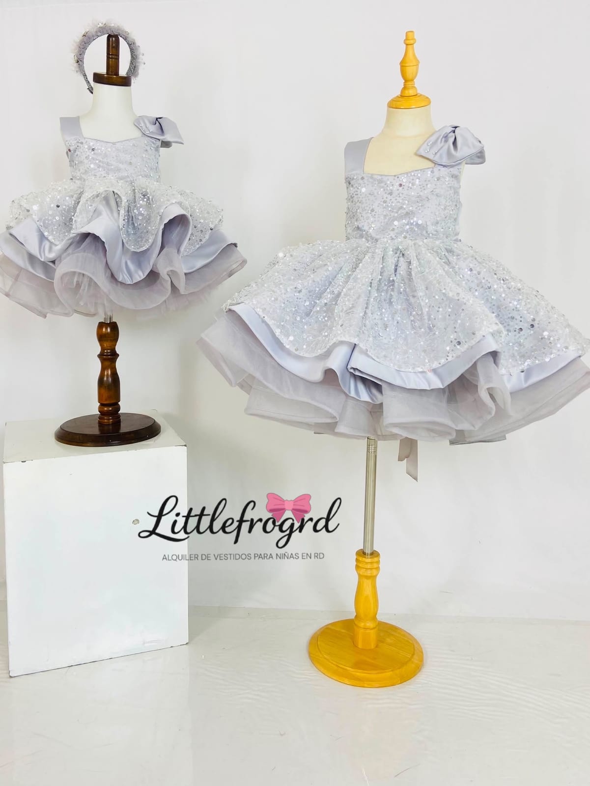 Vestido plateado 1-2
