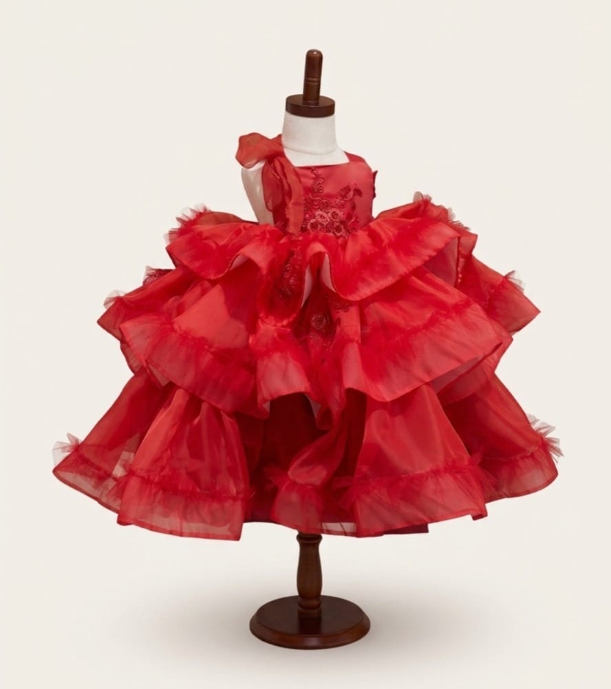Vestido Rojo capa Amalia 1-2
