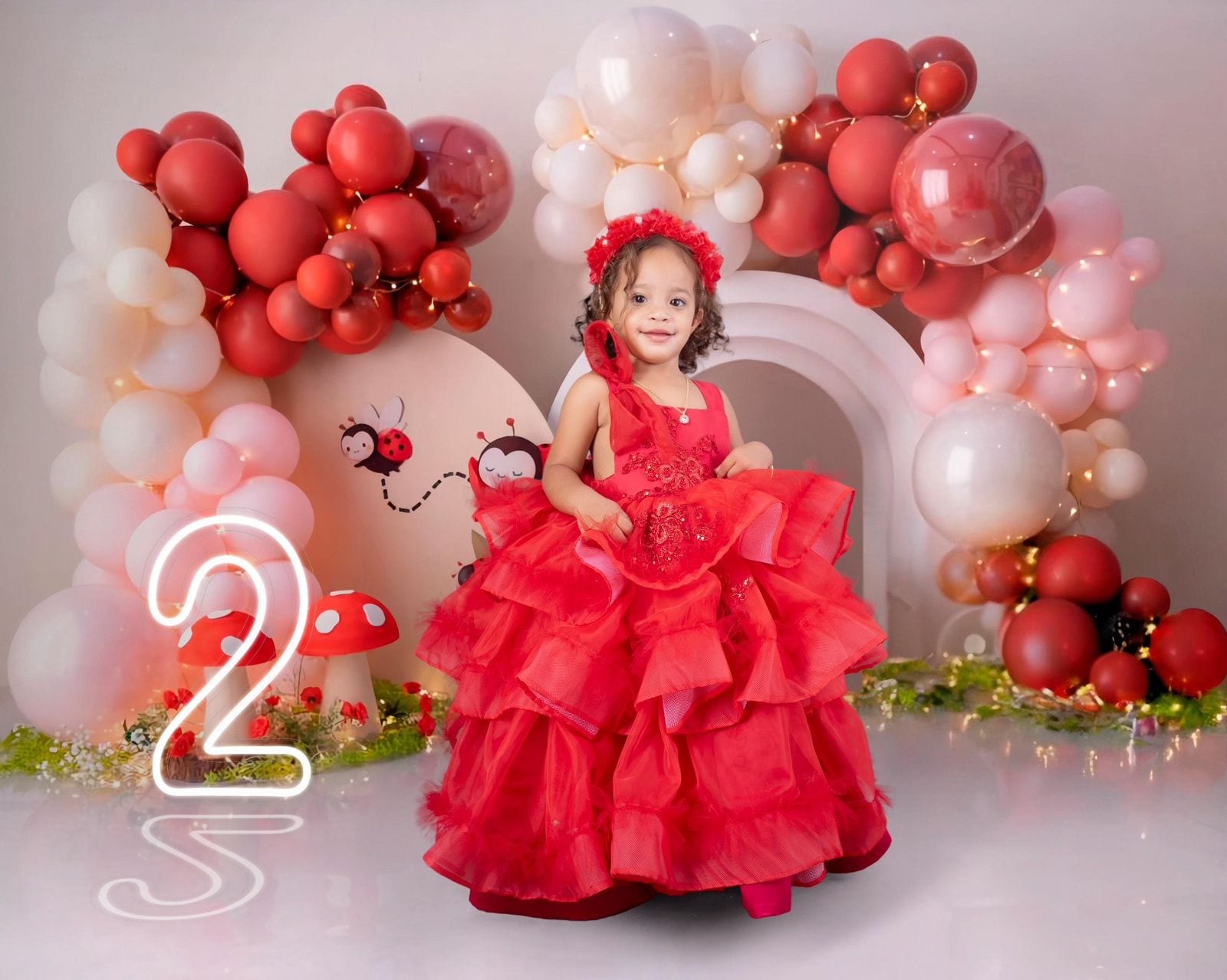 Vestido Rojo capa Amalia 1-2