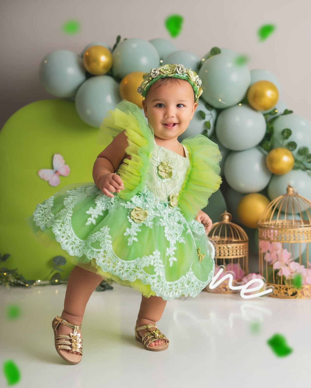 Vestido verde Lima 1-2