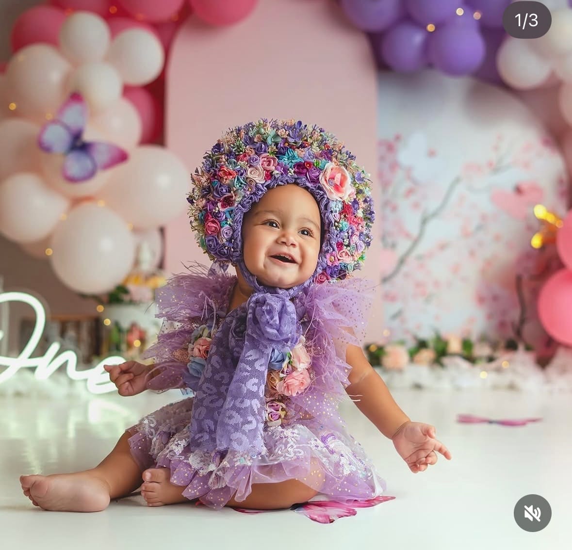 Romper con Bonnet lila