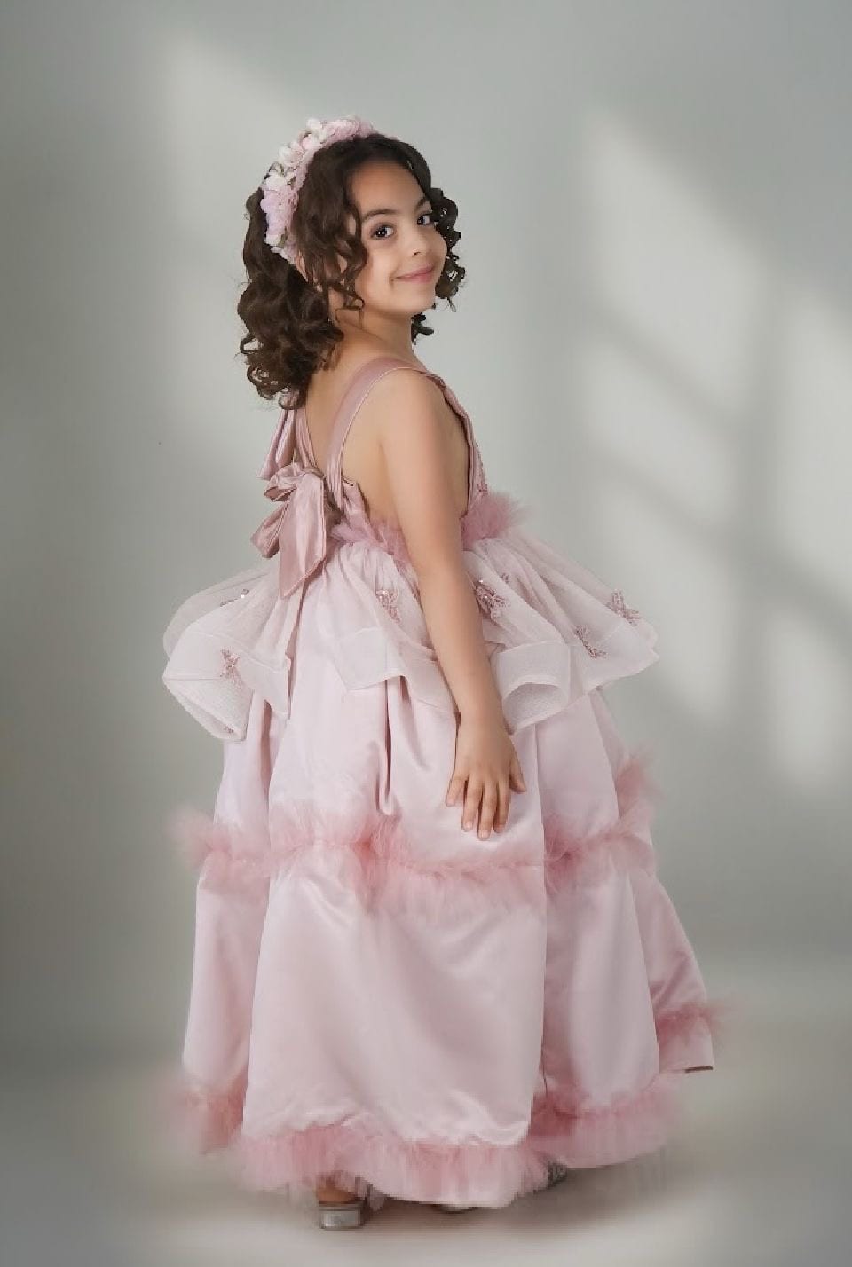 Vestido Rosa palo largo ama