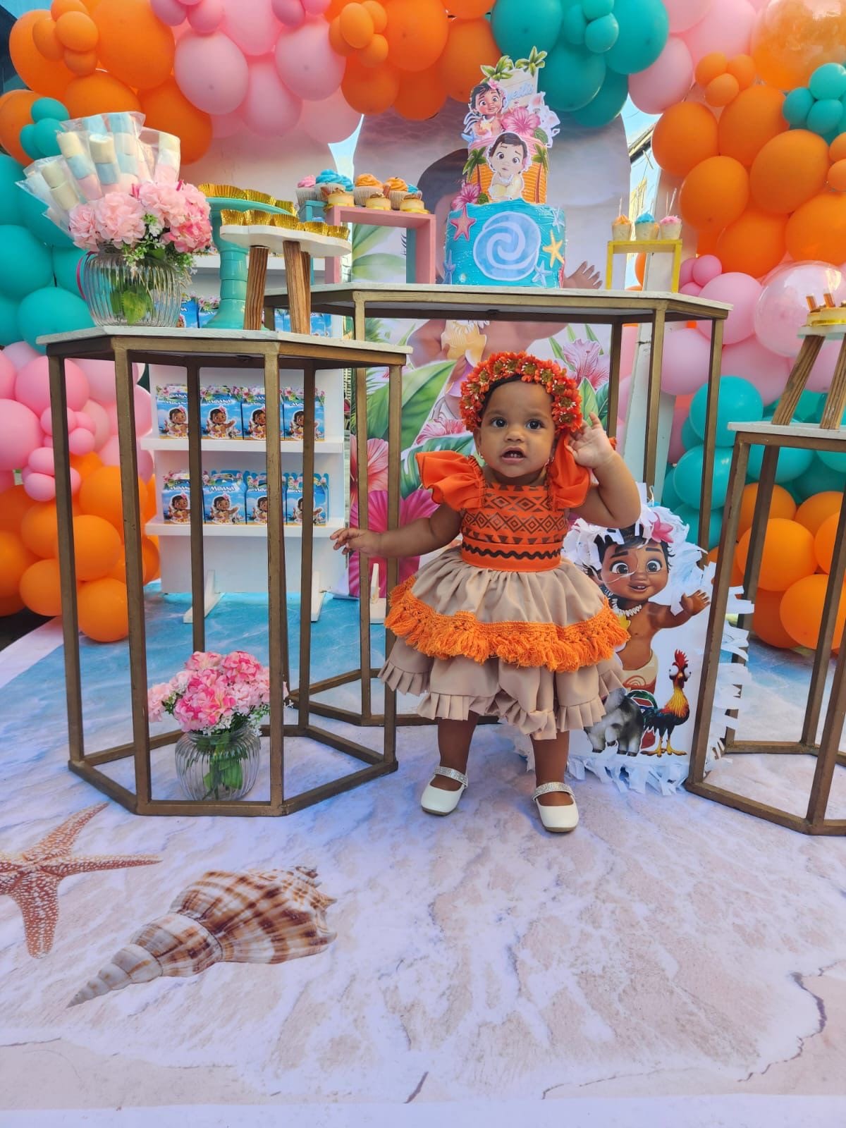 Vestido Moana 1-2 años.
